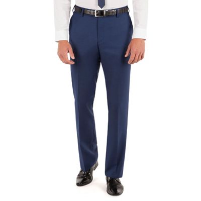 J by Jasper Conran J by Jasper Conran Navy Blue plain front slim fit occasions suit trouser
